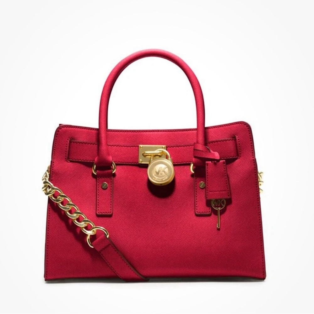 Michael Kors Hamilton Red satchel.  Great condition
